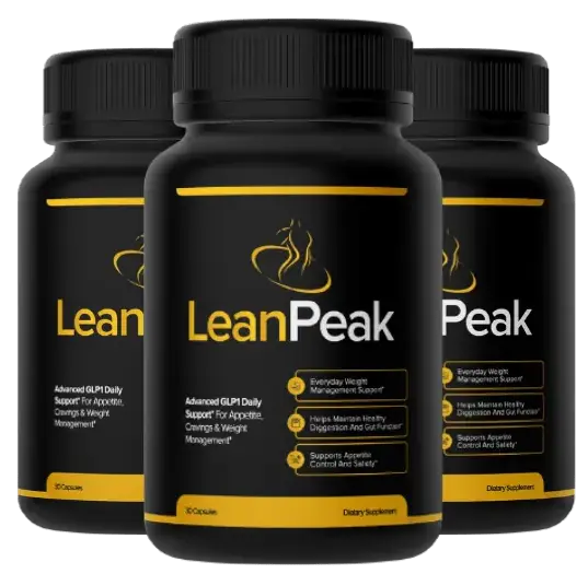 LeanPeak Lean Peak weight loss supplement bottles